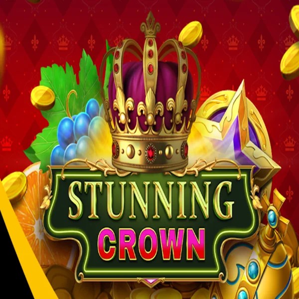Stunning Crown slot logo by BF Games at PlayMojo Casino
